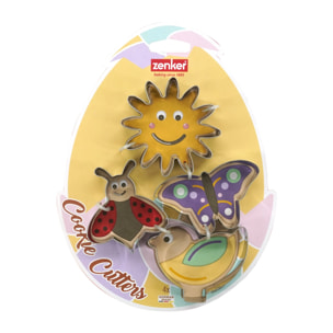 Ensemble de 4 emporte-pièces Pâques Inox Zenker Pâques