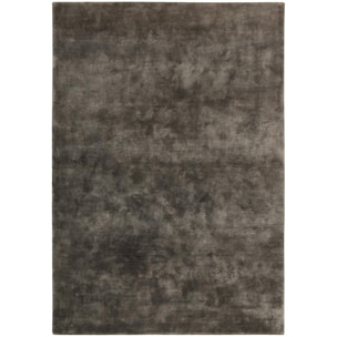 Tapis salon et chambre fait main en viscose motif uni ELWA