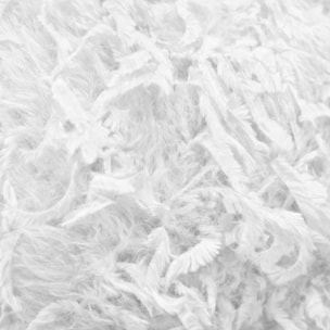 Plaid à poils longs - Blanc