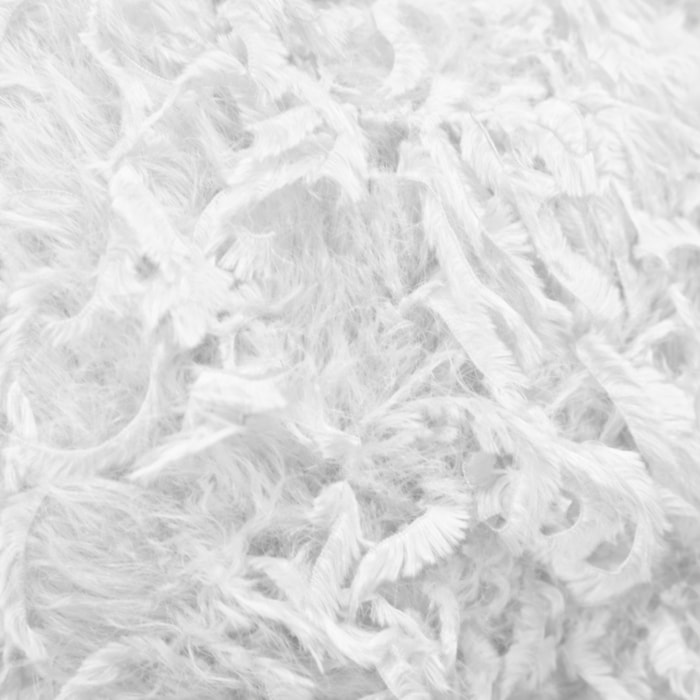 Plaid à poils longs - Blanc