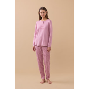 Pigiama donna invernale in caldo cotone articolo morning. Noidinotte