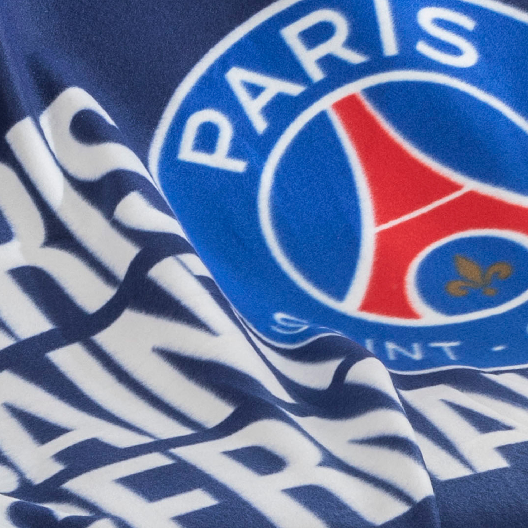 Ensemble Plaid classic et Coussin, PSG RAYURES