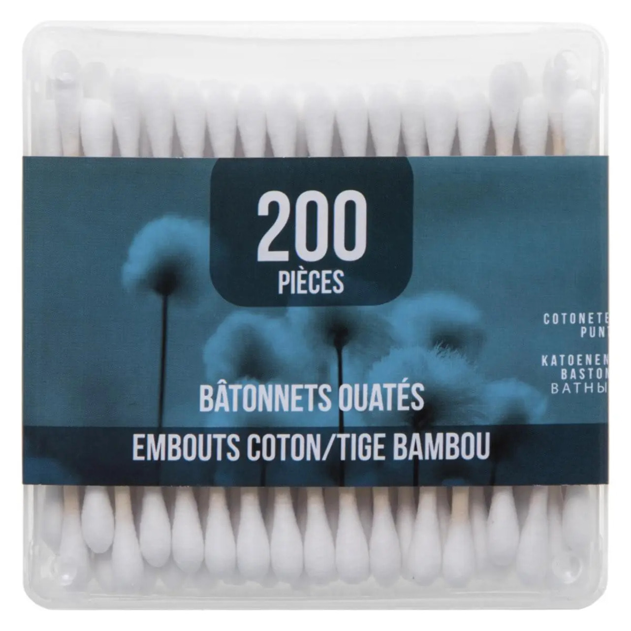 2 boîtes 200 cotons-tiges bambou