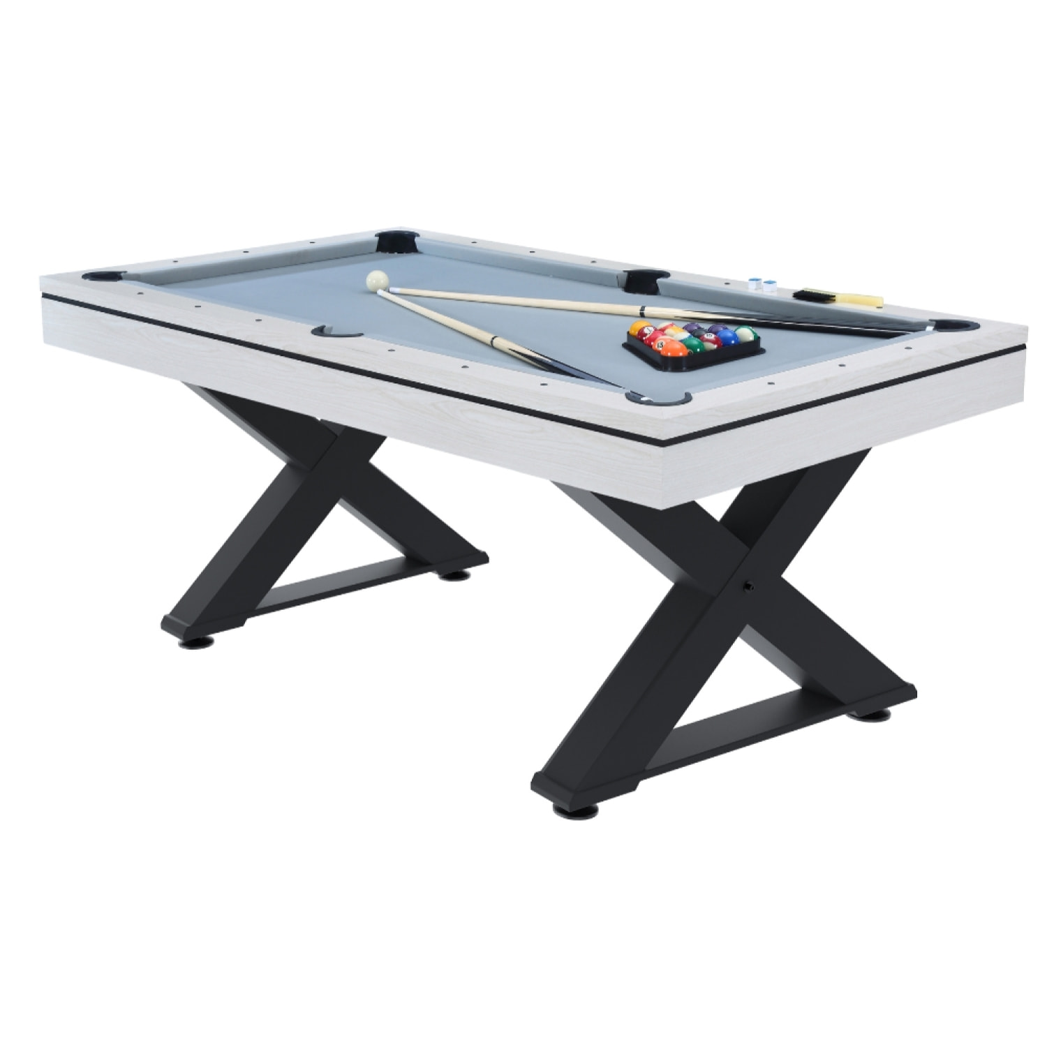 Table multi-jeux, ping-pong et billard en bois blanc ARIZONA