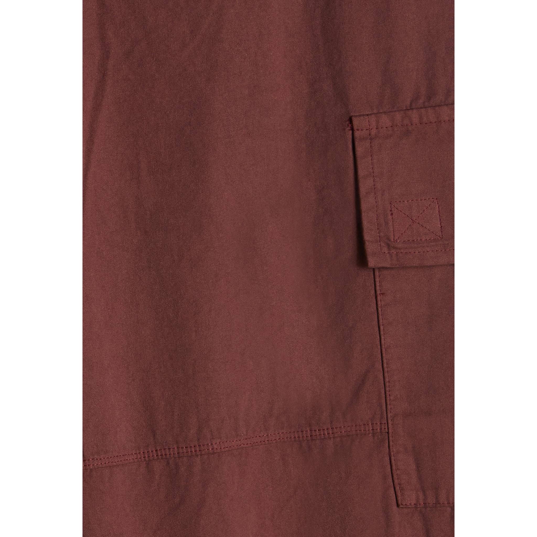 Pantaloni cargo in canvas tinto capo