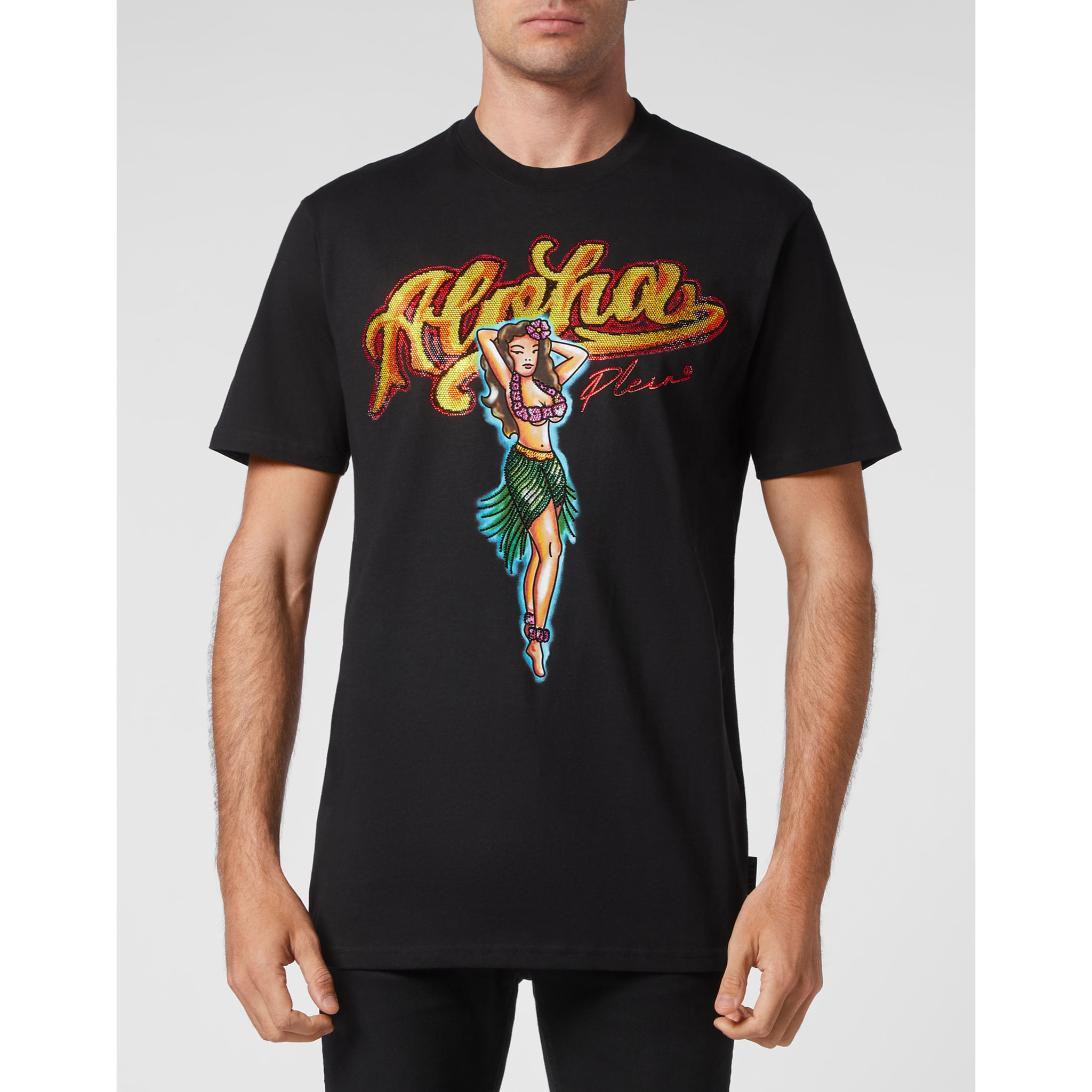 PHILIPP PLEIN T-Shirt Round Neck HAWAII