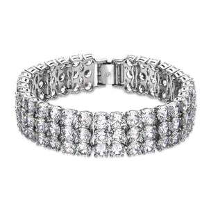 Pulsera con Circonita Brillante acabado plata