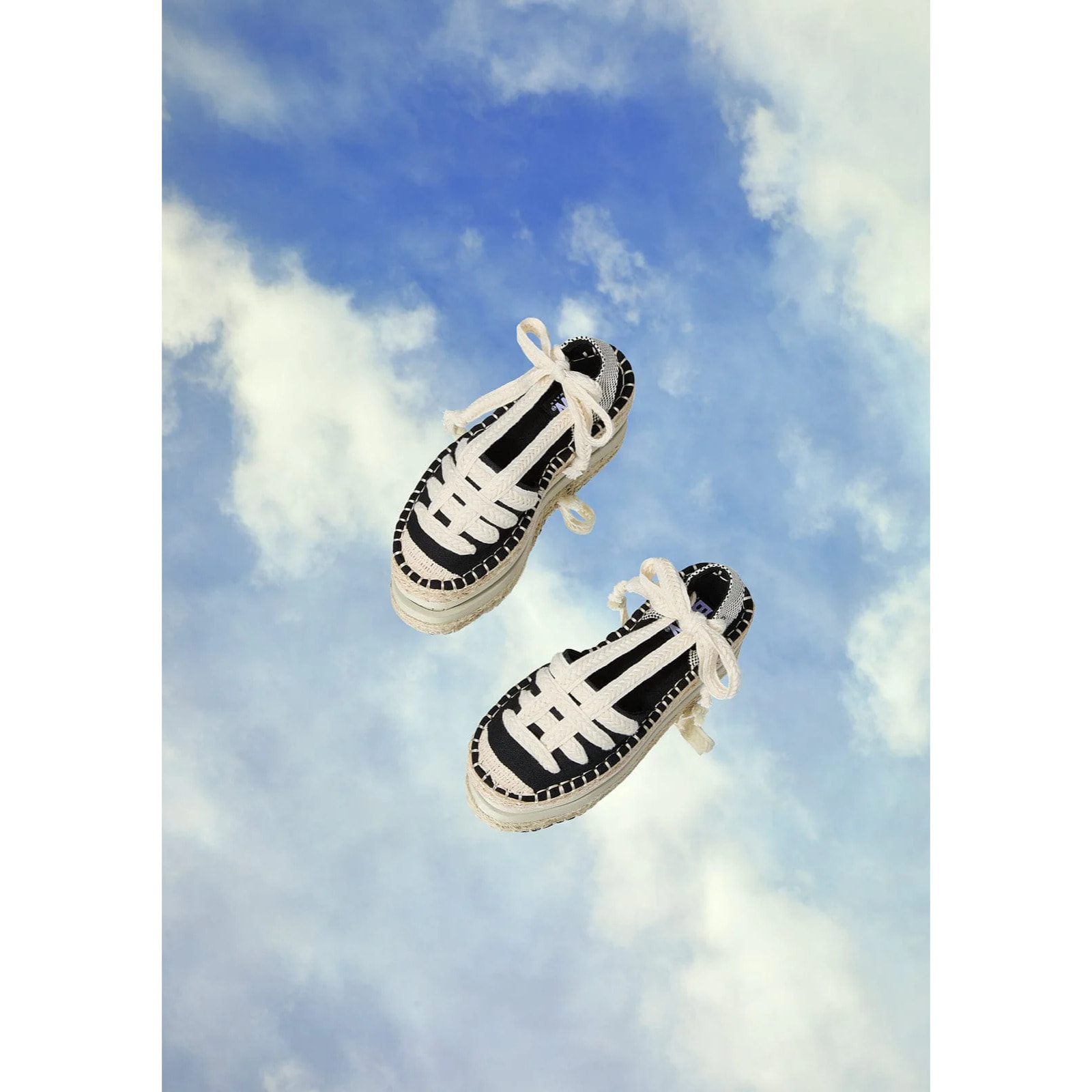 B&W Break&Walk - Sandali estivi in juta con zeppa per donna e bambina