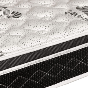 Colchón Viscoelástico HR Memory Carbono, Altura 24 cm