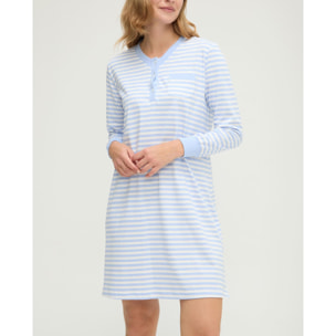 Camisón mujer de pico con rayas