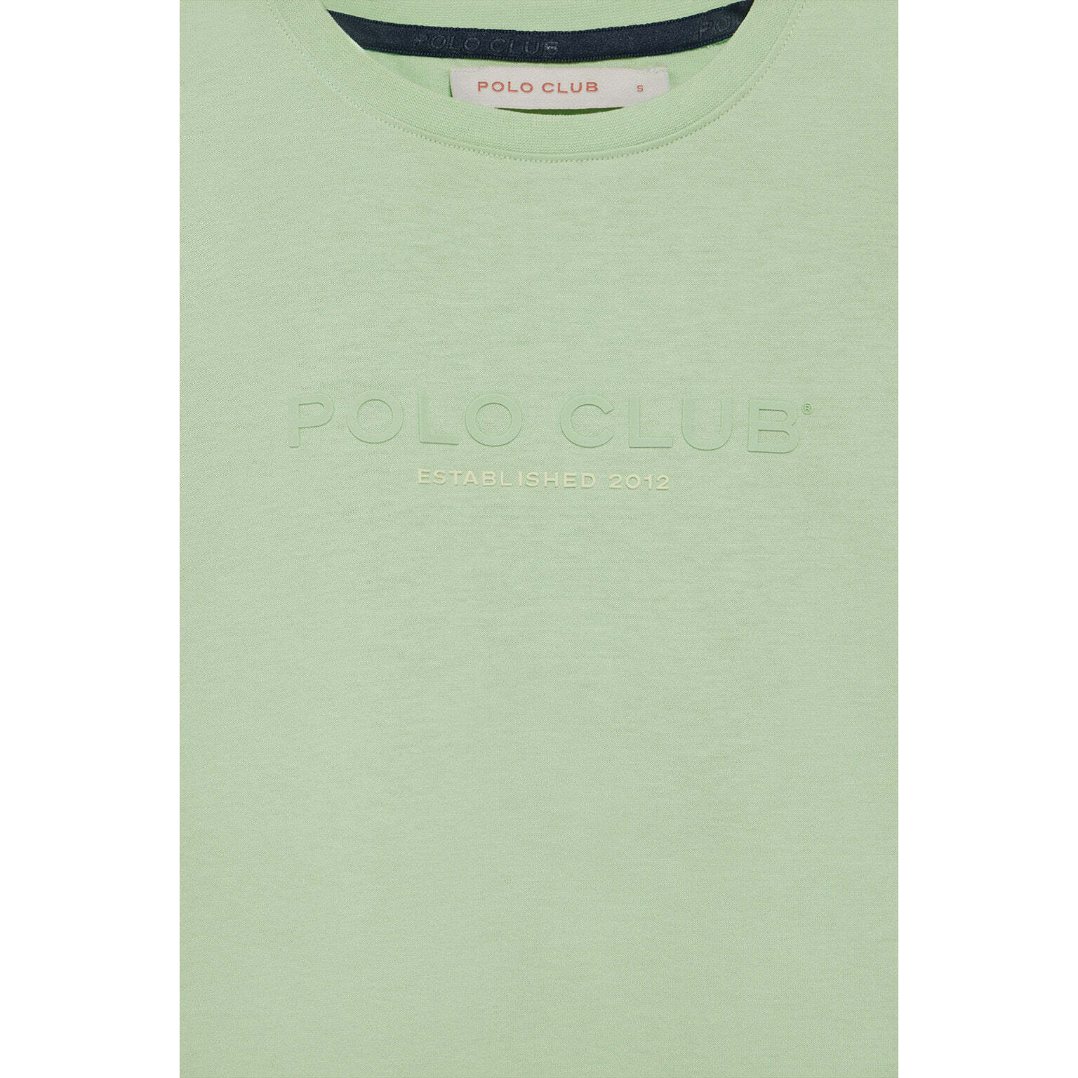 Camiseta básica color menta con logo engomado Polo Club