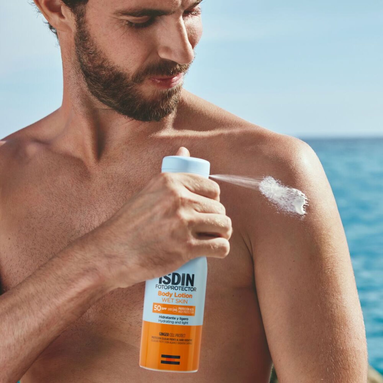 Fotoprotector SPF 50 - Protection Solaire Corps Légère Hydrate Intensément la Peau 250 ml