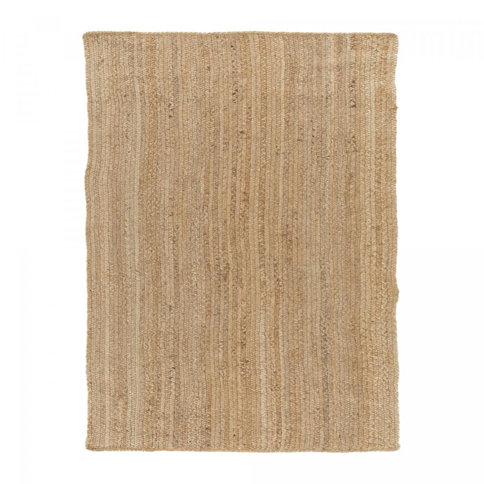 Tapis jute tissé motif faux uni SAVA