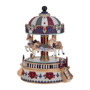 Carosello h15 cm con cavallini carillon - Pezzi 1 - ALTRO - Bianchi Dino SpA