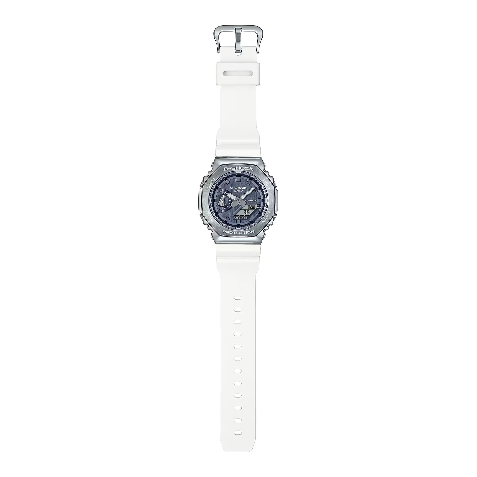 Reloj Casio GM-2100WS-7AER Hombre Analogico/digital Cuarzo con Correa de Silicona