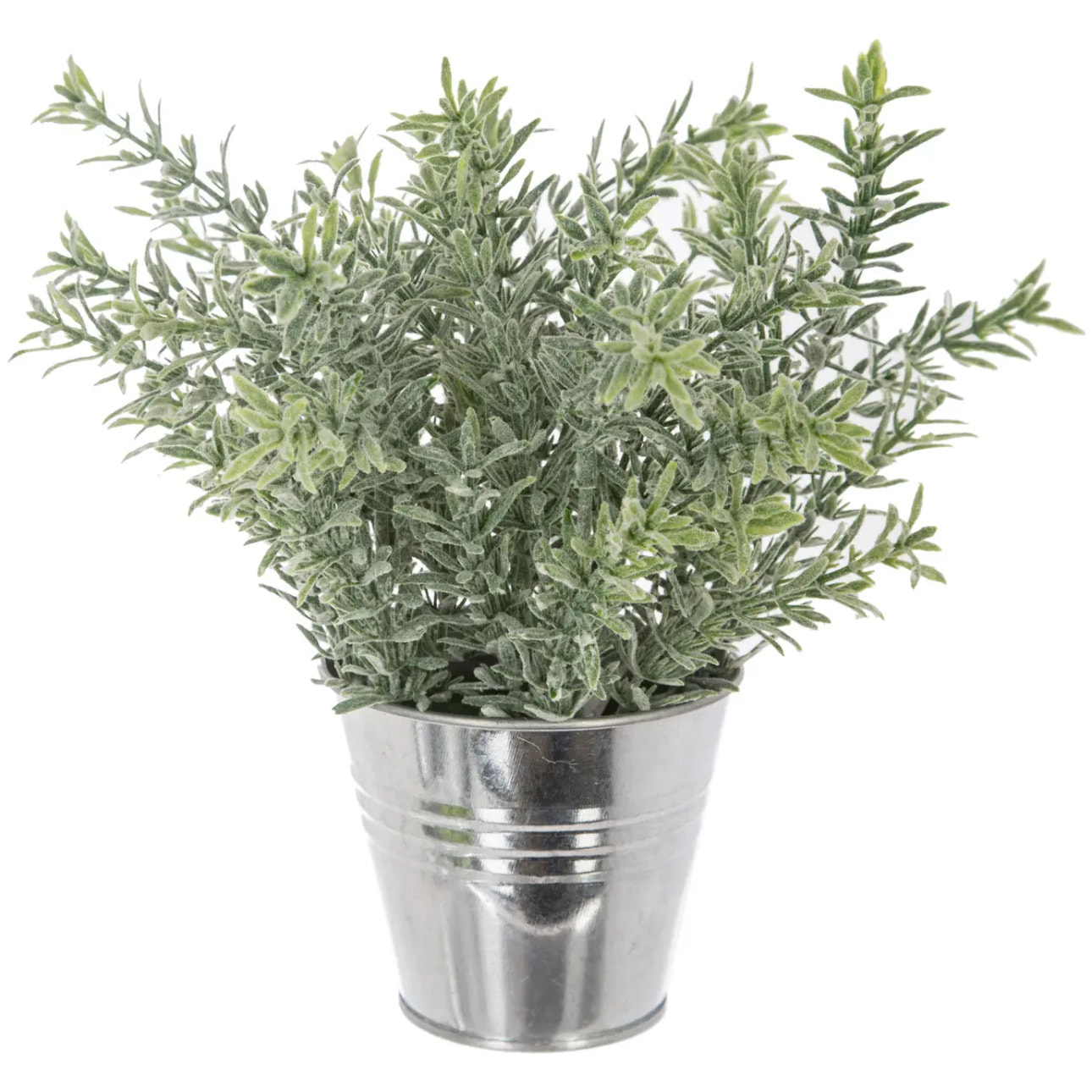 Plante artificielle - pot en métal - H25 cm