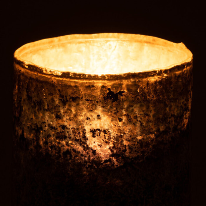 J-Line photophore Antique - verre - bleu/gris - small - 4 pcs