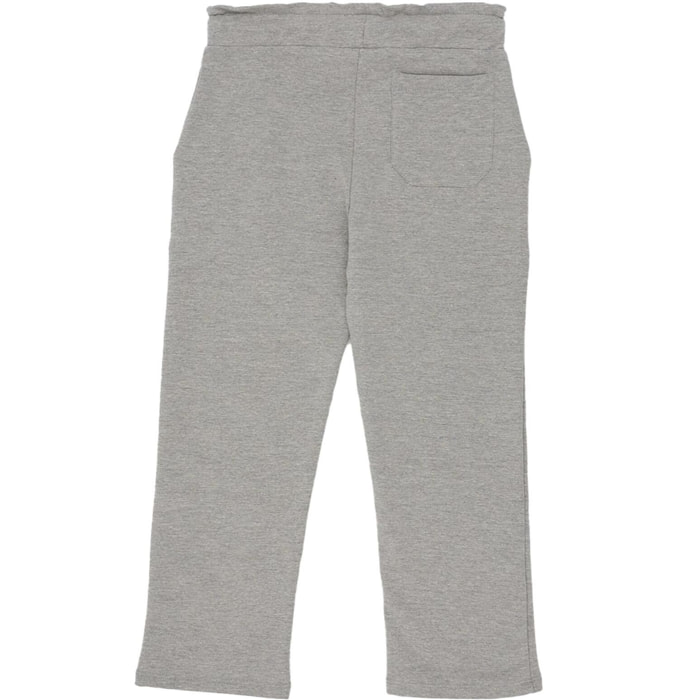 Pantalón deportivo universitario de corte ancho para niña