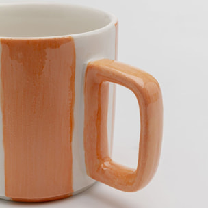 Tasses Cocina oranges et blanches set de 6 Kare Design