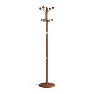 Perchero Menorca madera haya mogano 180x37x37 cm