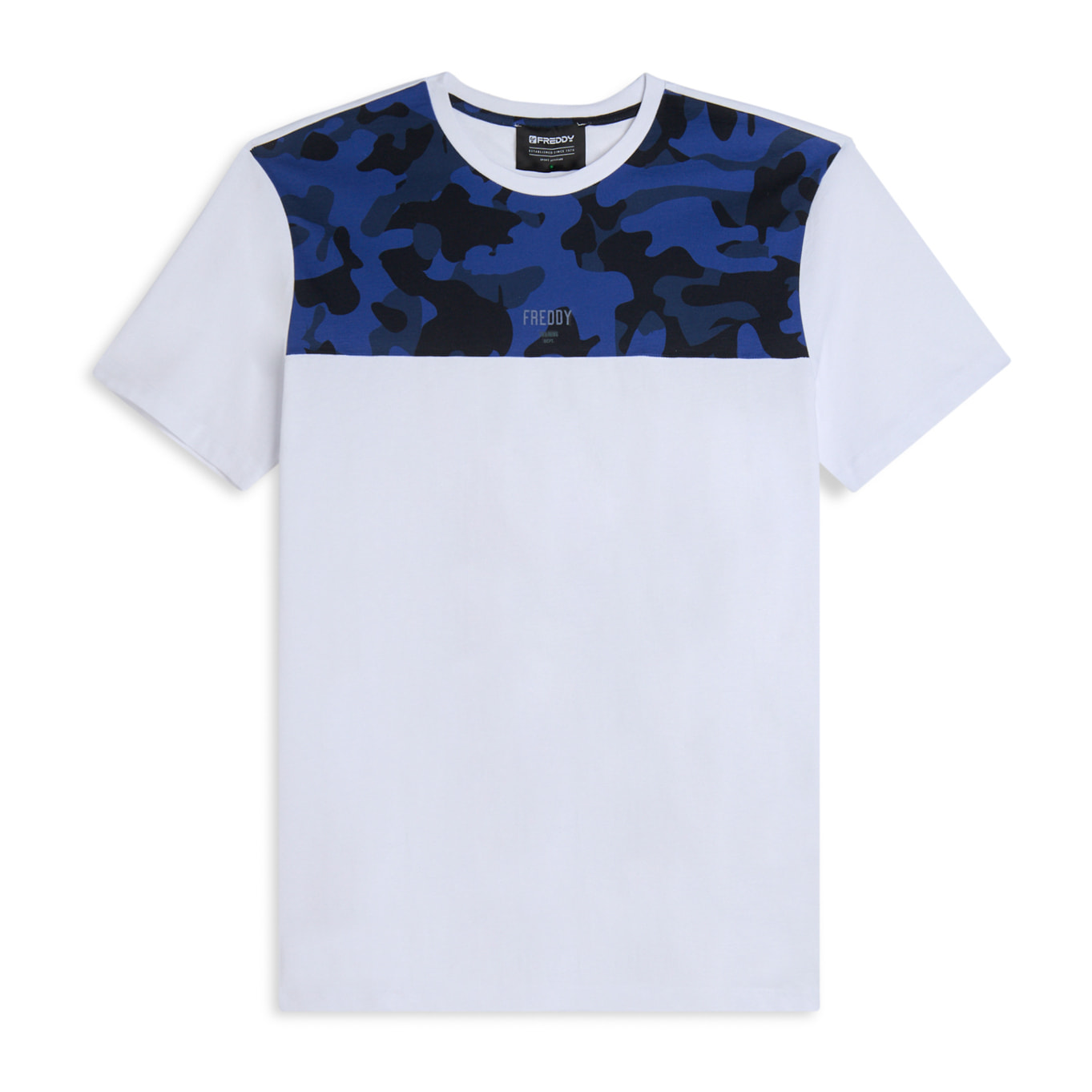 T-shirt con Inserto Camouflage