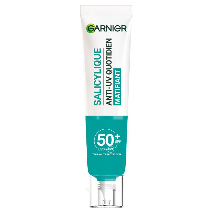 Garnier SkinActive PureActive Salicylique Anti-UV Quotidien Anti-imperfections SPF 50+ 40mL
