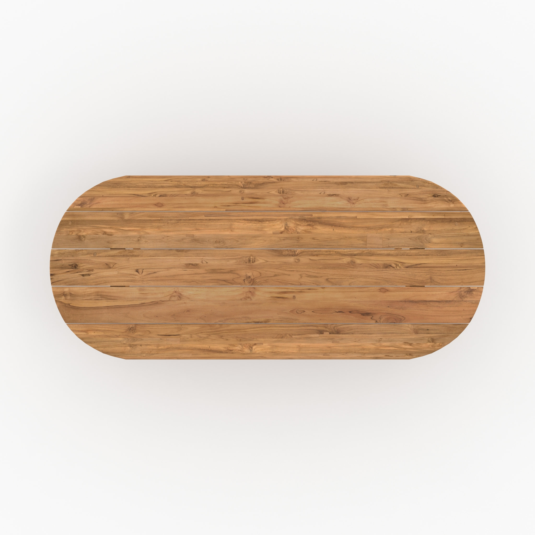 Table de jardin ovale en bois de teck recyclé 10 personnes - Bora