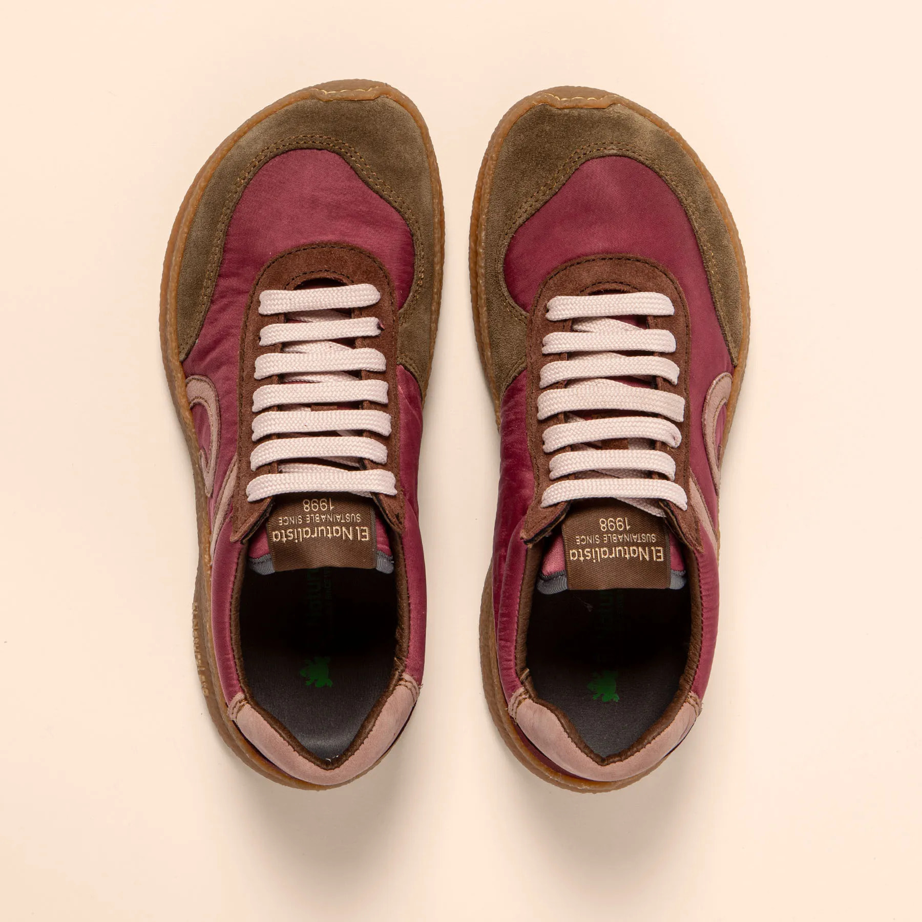 Zapatos N5435A MULTI MATERIAL WINE/OROEL color Wine