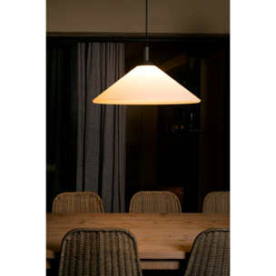 SAIGON OUT R55 Lampe suspension grise/blanche mat