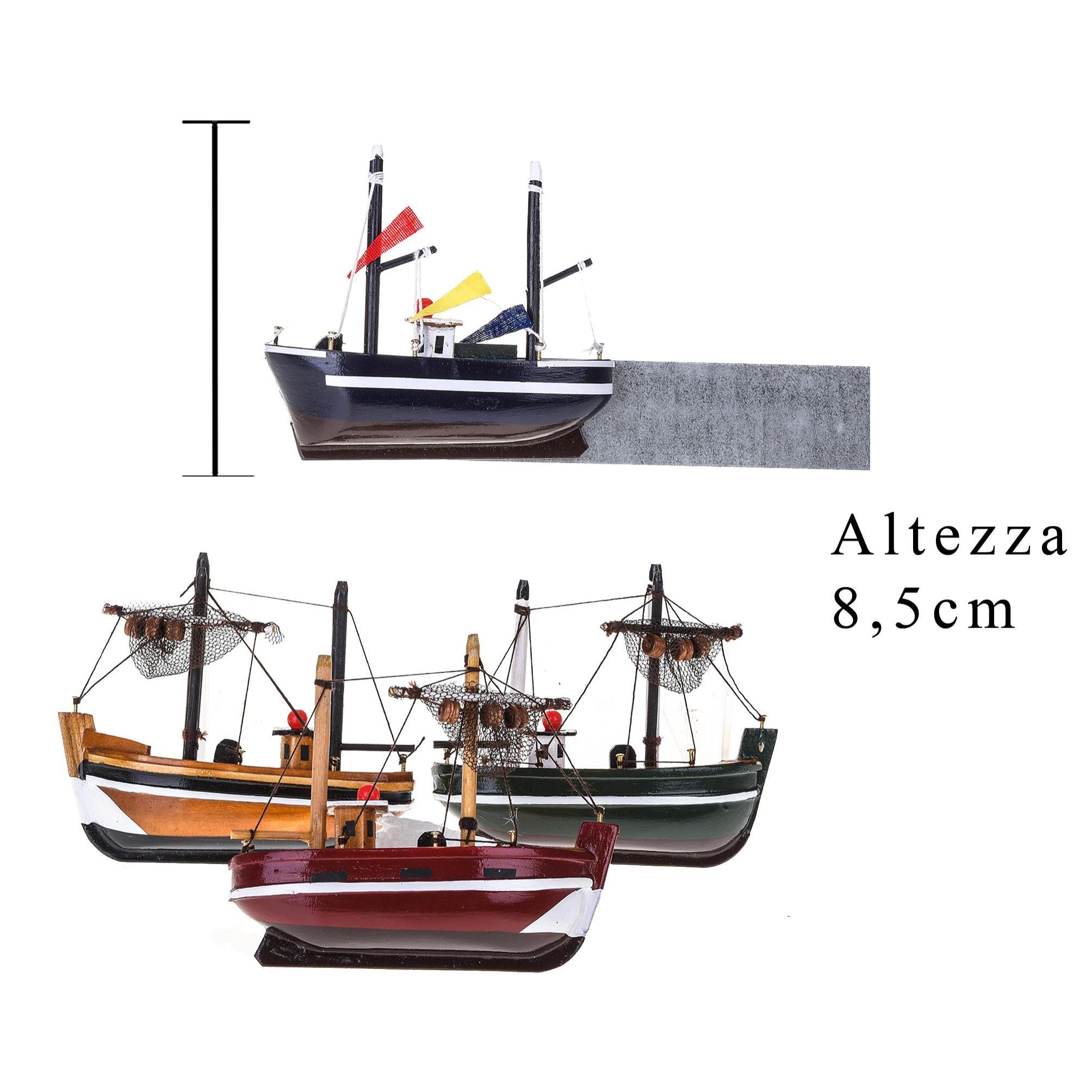 Magnete Barca A Vela. Altezza 10 Cm - Pezzi 6 - 10X8,5X2,8cm - Colore: Incolore - Bianchi Dino - Marina, Decori Tema Marino