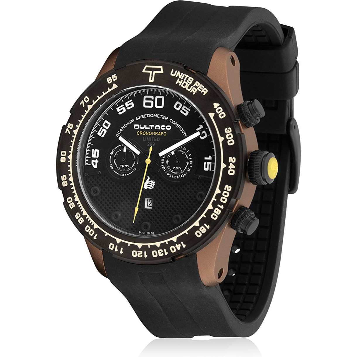 Reloj Bultaco H1SC48C-SB1 Hombre Analogico Cuarzo con Correa de Caucho