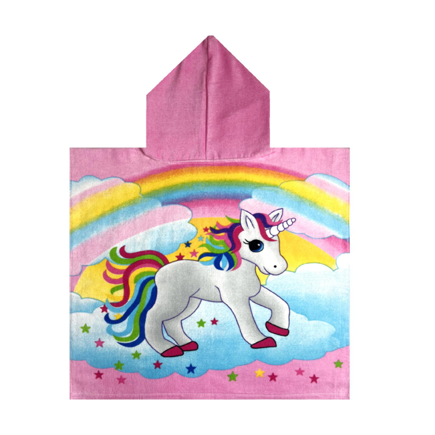 Telo Mare Poncho Per Bambini In Spugna