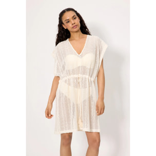 Caftano corto Beige