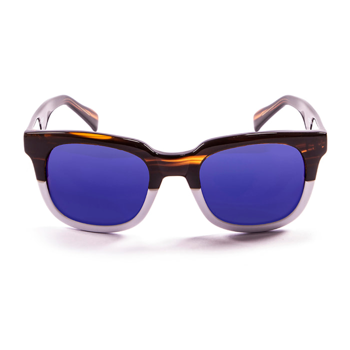 Gafas de sol PALO ALTO INSPIRATION II - Marrón y blanco y revo azul lente