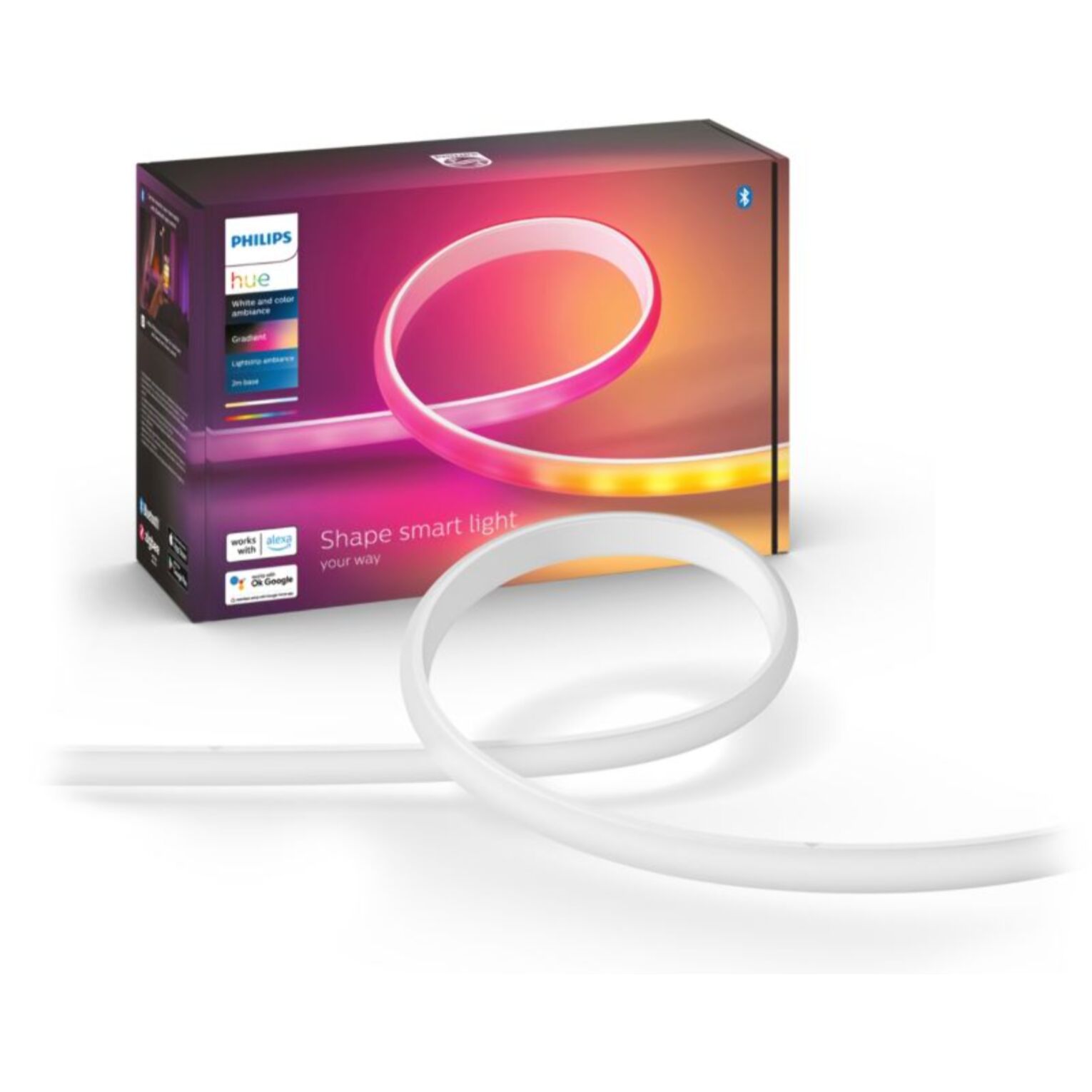 Bandeau LED PHILIPS HUE W&C Lightstrip Gradient 2M+base