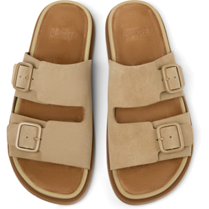 Sandalias - CAMPER Lluc Sandal - Marron - Cuero de gamuza