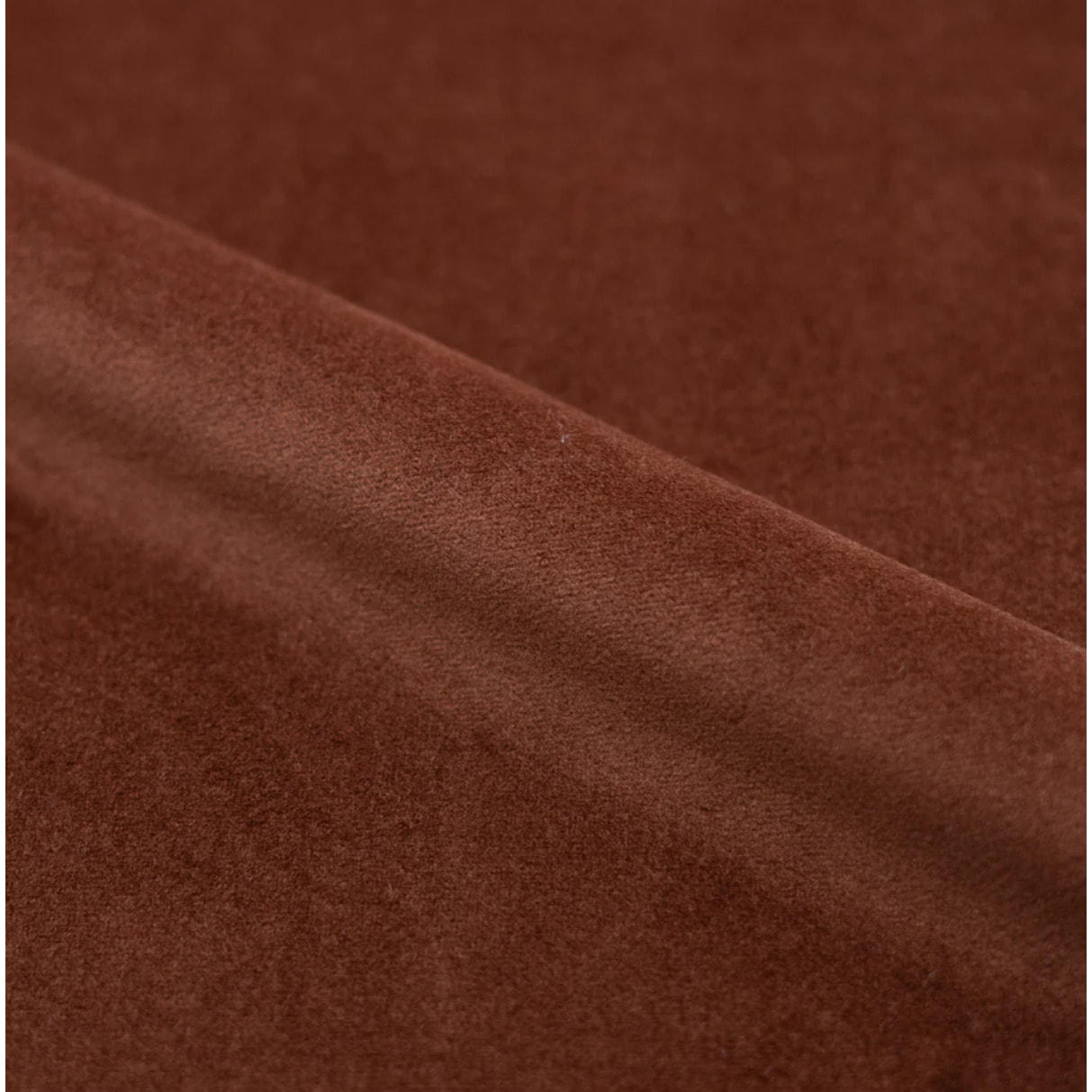 Fauteuil pivotant en velours rouge rouge brique - Ysé