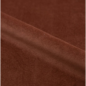 Fauteuil pivotant en velours rouge rouge brique - Ysé