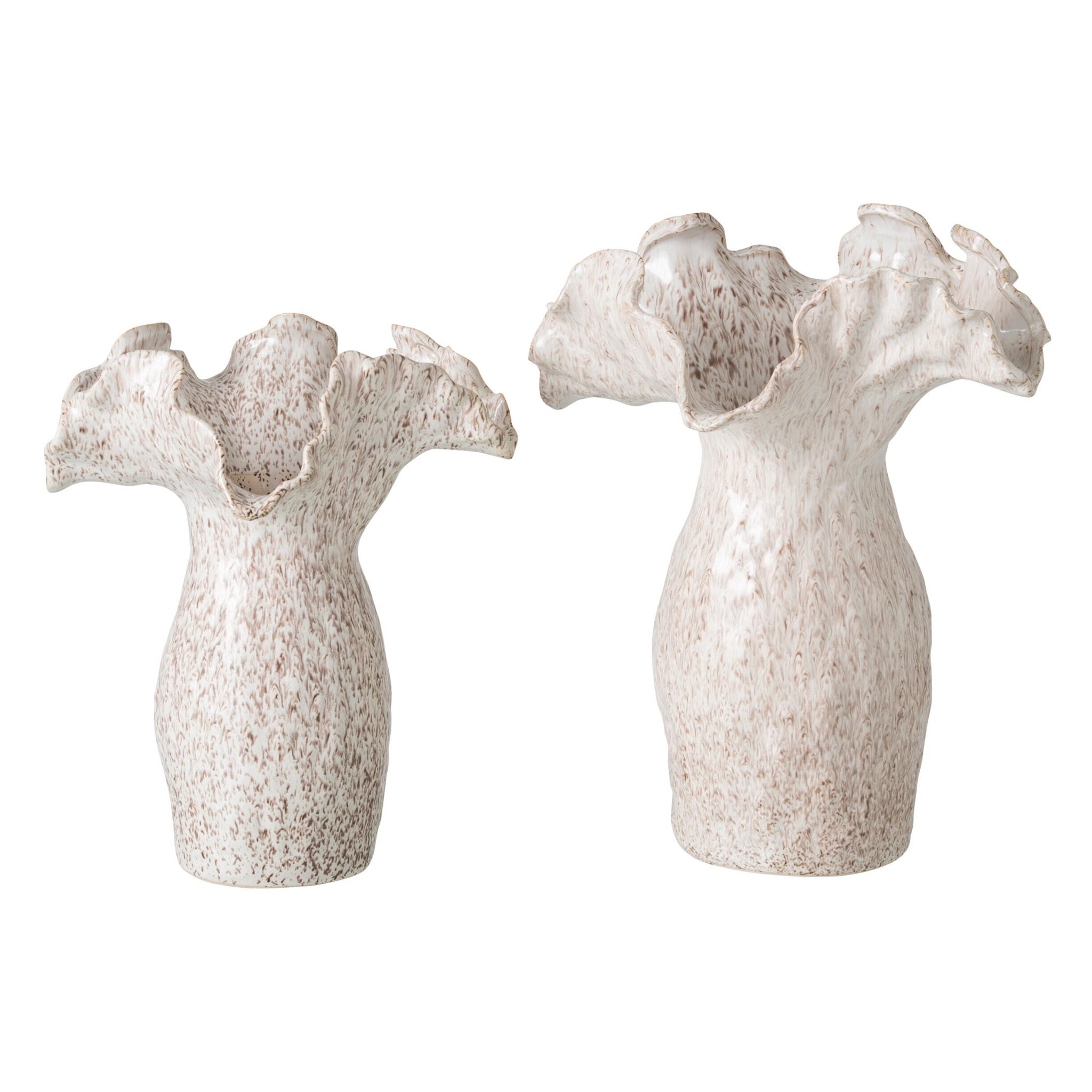 J-Line vase - argile - beige clair - large