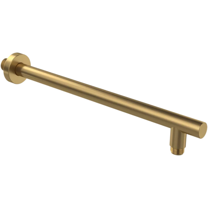 Bras mural pour douche de tête Universal rond Brushed Gold