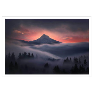 Affiche Brume en Oregon Affiche seule