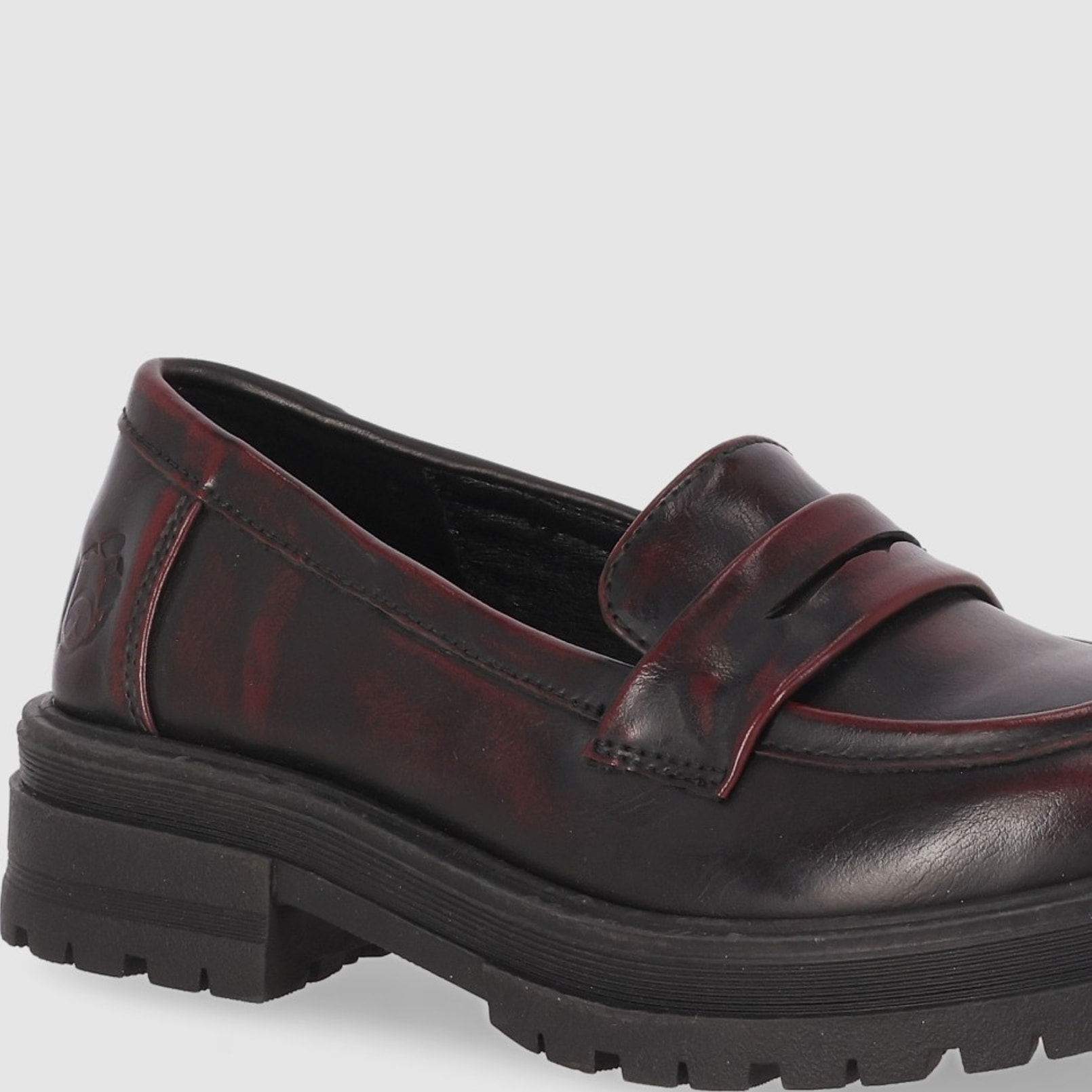 Zapatos - Burdeos - Tacón: Bajo