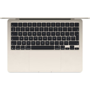 Ordinateur Apple MACBOOK Air 13" Puce M5 CPU 10 / GPU 10 coeurs Mémoire RAM 24Go Stockage 1To SSD Lumière stellaire