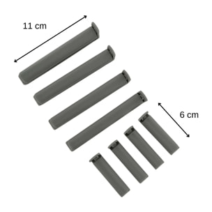 Lot de 8 clips fermeture de sachet Fackelmann Tecno