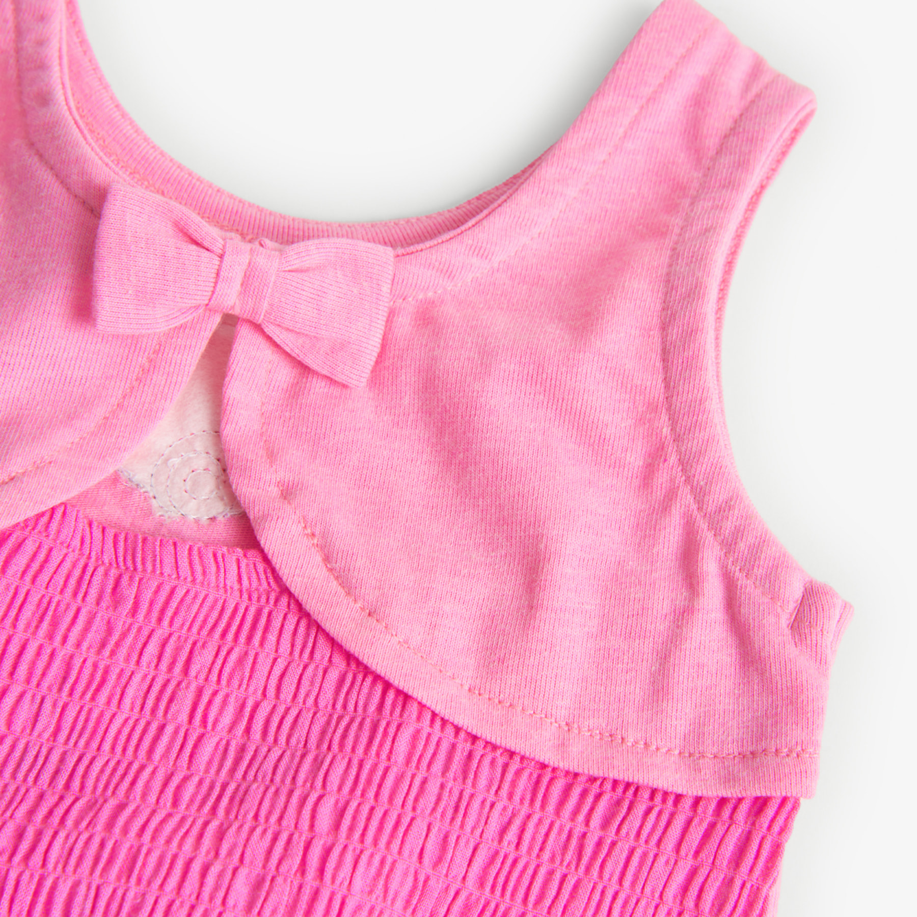Camiseta niña, algodón estampada, tirantes, rosa