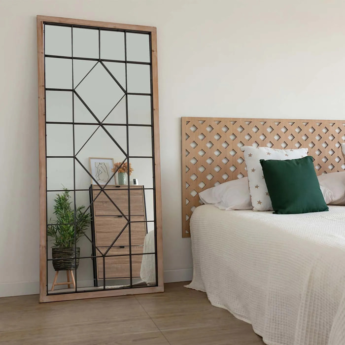 Espejo ventana berat madera 165cm