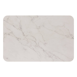 Alfombra de baño de diatomita blanco Léa, 39 x 60 cm