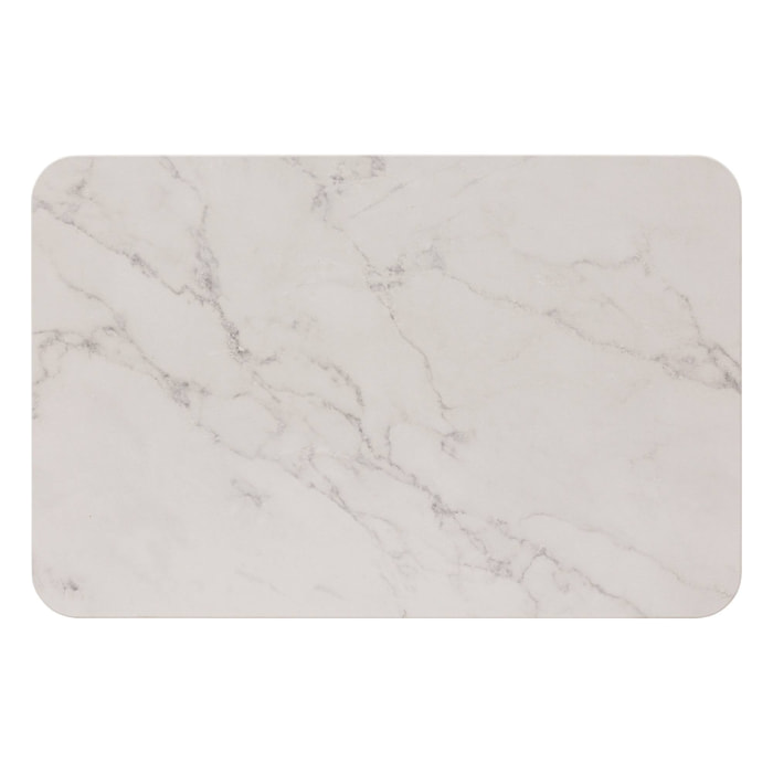 Alfombra de baño de diatomita blanco Léa, 39 x 60 cm