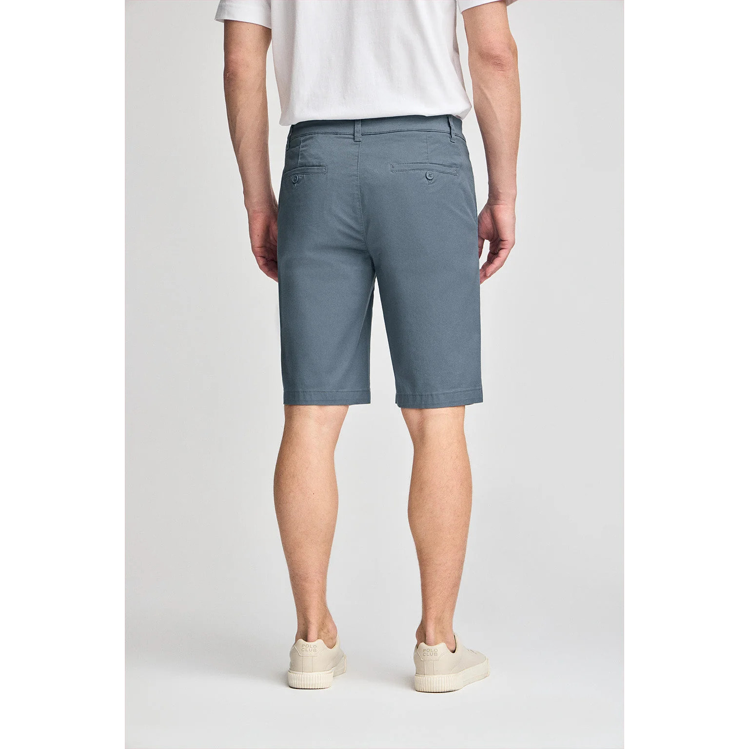 Bermuda relax azul denim con detalles Polo Club