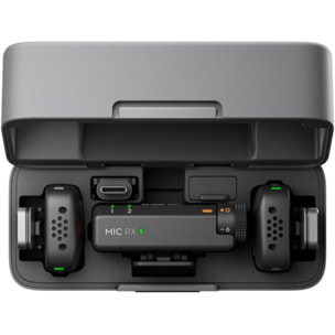 Micro cravate sans fil DJI Mic Mini (2 TX + 1 RX + Charging Case)